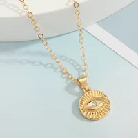 Wholesale Jewelry Fashion Eye Alloy Pendant Necklace sku image 3