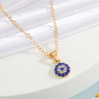 Wholesale Jewelry Fashion Eye Alloy Pendant Necklace sku image 4