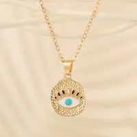 Wholesale Jewelry Fashion Eye Alloy Pendant Necklace sku image 10