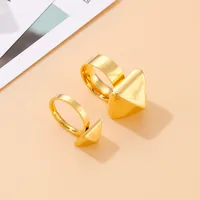 Stainless Steel 18K Gold Plated Fashion Geometric No Inlaid main image 1