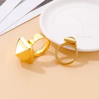 Stainless Steel 18K Gold Plated Fashion Geometric No Inlaid main image 2