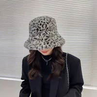 Fashion Leopard Lamb Plush Fisherman Hat Wholesale Nihaowholesale main image 1