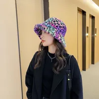 Fashion Leopard Lamb Plush Fisherman Hat Wholesale Nihaowholesale main image 2