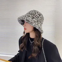 Fashion Leopard Lamb Plush Fisherman Hat Wholesale Nihaowholesale main image 3