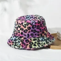 Fashion Leopard Lamb Plush Fisherman Hat Wholesale Nihaowholesale sku image 1