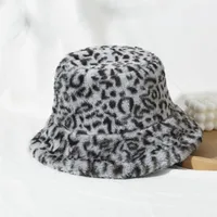 Fashion Leopard Lamb Plush Fisherman Hat Wholesale Nihaowholesale sku image 5