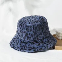 Fashion Leopard Lamb Plush Fisherman Hat Wholesale Nihaowholesale sku image 7