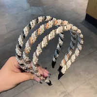 Korean Pearl Winding Thin Headband Wholesale Nihaowholesale main image 6