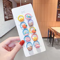 Wholesale Cartoon Cute Fruit Animal Hair Rope Set Nihaowholesale sku image 16
