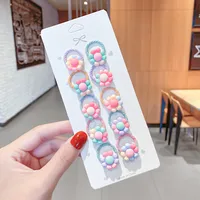 Wholesale Cartoon Cute Fruit Animal Hair Rope Set Nihaowholesale sku image 11