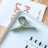Grip Frosted New Hairpin Back Head Large Transparent Hair Claw Shark Clip Hairware Hairpin Hair Clip Female Summer sku image 9