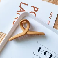 Grip Frosted New Hairpin Back Head Large Transparent Hair Claw Shark Clip Hairware Hairpin Hair Clip Female Summer sku image 11