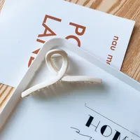 Grip Frosted New Hairpin Back Head Large Transparent Hair Claw Shark Clip Hairware Hairpin Hair Clip Female Summer sku image 12