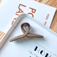 Grip Frosted New Hairpin Back Head Large Transparent Hair Claw Shark Clip Hairware Hairpin Hair Clip Female Summer sku image 14