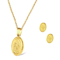304 Stainless Steel 18K Gold Plated Lady Plating Portrait No Inlaid main image 1