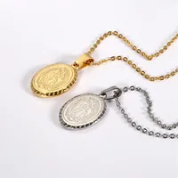 304 Stainless Steel 18K Gold Plated Lady Plating Portrait No Inlaid main image 5