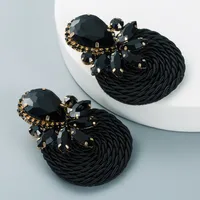 Fashion Water Droplets Diamond Alloy Artificial Gemstones Earrings sku image 6