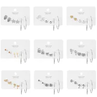 Wholesale Jewelry Fashion Geometric Stainless Steel No Inlaid Gold Plated Rhodium Plated Earrings Ear Studs main image 1
