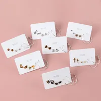 Wholesale Jewelry Fashion Geometric Stainless Steel No Inlaid Gold Plated Rhodium Plated Earrings Ear Studs main image 2