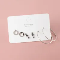 Wholesale Jewelry Fashion Geometric Stainless Steel No Inlaid Gold Plated Rhodium Plated Earrings Ear Studs main image 4