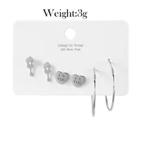 Wholesale Jewelry Fashion Geometric Stainless Steel No Inlaid Gold Plated Rhodium Plated Earrings Ear Studs main image 5