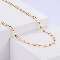 304 Stainless Steel 18K Gold Plated Simple Style Geometric Necklace main image 7
