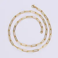 304 Stainless Steel 18K Gold Plated Simple Style Geometric Necklace main image 6
