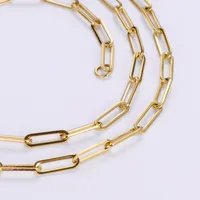304 Stainless Steel 18K Gold Plated Simple Style Geometric Necklace main image 5