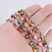 Ethnic Style Devil's Eye 304 Stainless Steel 18K Gold Plated No Inlaid Bracelets In Bulk main image 9