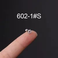 Ear Cartilage Rings & Studs Flower 316 Stainless Steel  Copper Plating Other sku image 1