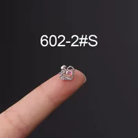 Ear Cartilage Rings & Studs Flower 316 Stainless Steel  Copper Plating Other sku image 5