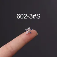 Ear Cartilage Rings & Studs Flower 316 Stainless Steel  Copper Plating Other sku image 16