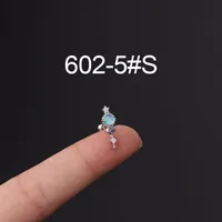 Ear Cartilage Rings & Studs Flower 316 Stainless Steel  Copper Plating Other sku image 6