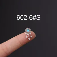 Ear Cartilage Rings & Studs Flower 316 Stainless Steel  Copper Plating Other sku image 19