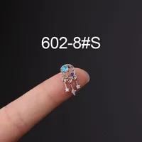 Ear Cartilage Rings & Studs Flower 316 Stainless Steel  Copper Plating Other sku image 20