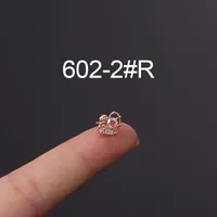 Ear Cartilage Rings & Studs Flower 316 Stainless Steel  Copper Plating Other sku image 13