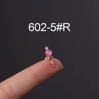 Ear Cartilage Rings & Studs Flower 316 Stainless Steel  Copper Plating Other sku image 14