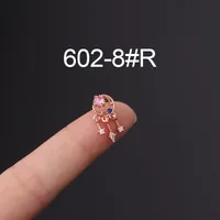 Ear Cartilage Rings & Studs Flower 316 Stainless Steel  Copper Plating Other sku image 21