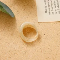 Fashion Transparent Resin Heart Butterfly Acrylic Multicolor Geometric Ring Wholesale Nihaowholesale sku image 7