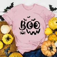 Women's T-shirt Short Sleeve Printing Fashion Letter Spider Bat main image 4