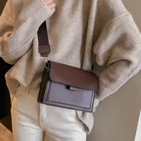 Small Pu Leather Vintage Style Square Bag main image 1