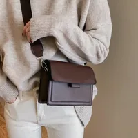 Small Pu Leather Vintage Style Square Bag main image 2