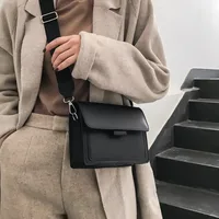 Small Pu Leather Vintage Style Square Bag main image 4