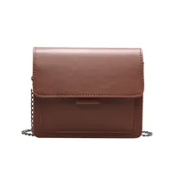 Small Pu Leather Vintage Style Square Bag main image 5