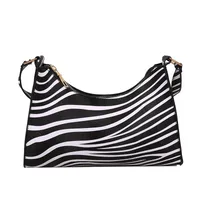 Zebra Leopard Striped One-shoulder Underarm Bag Wholesale Nihaowholesale main image 5