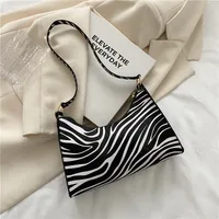 Zebra Leopard Striped One-shoulder Underarm Bag Wholesale Nihaowholesale sku image 1