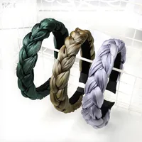Solid Color Twist Braided Fashion Sponge Headband Wholesale Jewelry Nihaowholesale main image 3