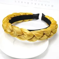 Solid Color Twist Braided Fashion Sponge Headband Wholesale Jewelry Nihaowholesale main image 4