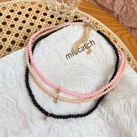 New Bohemian Colorful Miyuki Beads Shell Double Necklace Wholesale Nihaowholesale main image 1