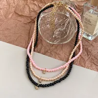 New Bohemian Colorful Miyuki Beads Shell Double Necklace Wholesale Nihaowholesale main image 2